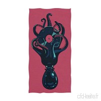 VLOOQ-HX Serviettes de Grande Taille Douces pour Tatouage Octopus Musique Hip-Hop Musique élégante pour Salle de Bains 27 5 x 17 5 Pouces - B07VMDYPP1